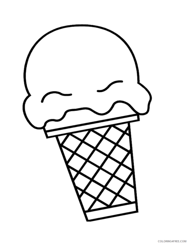 Ice Cream Coloring Page Free Printable 112