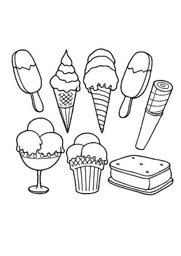 Ice Cream Coloring Page Free Printable 19