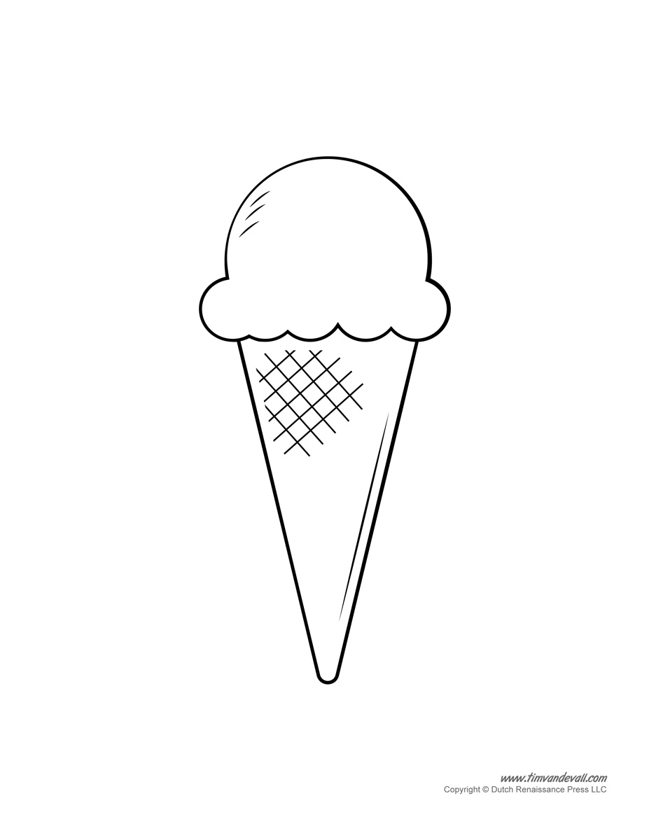 Ice Cream Coloring Page Free Printable 22