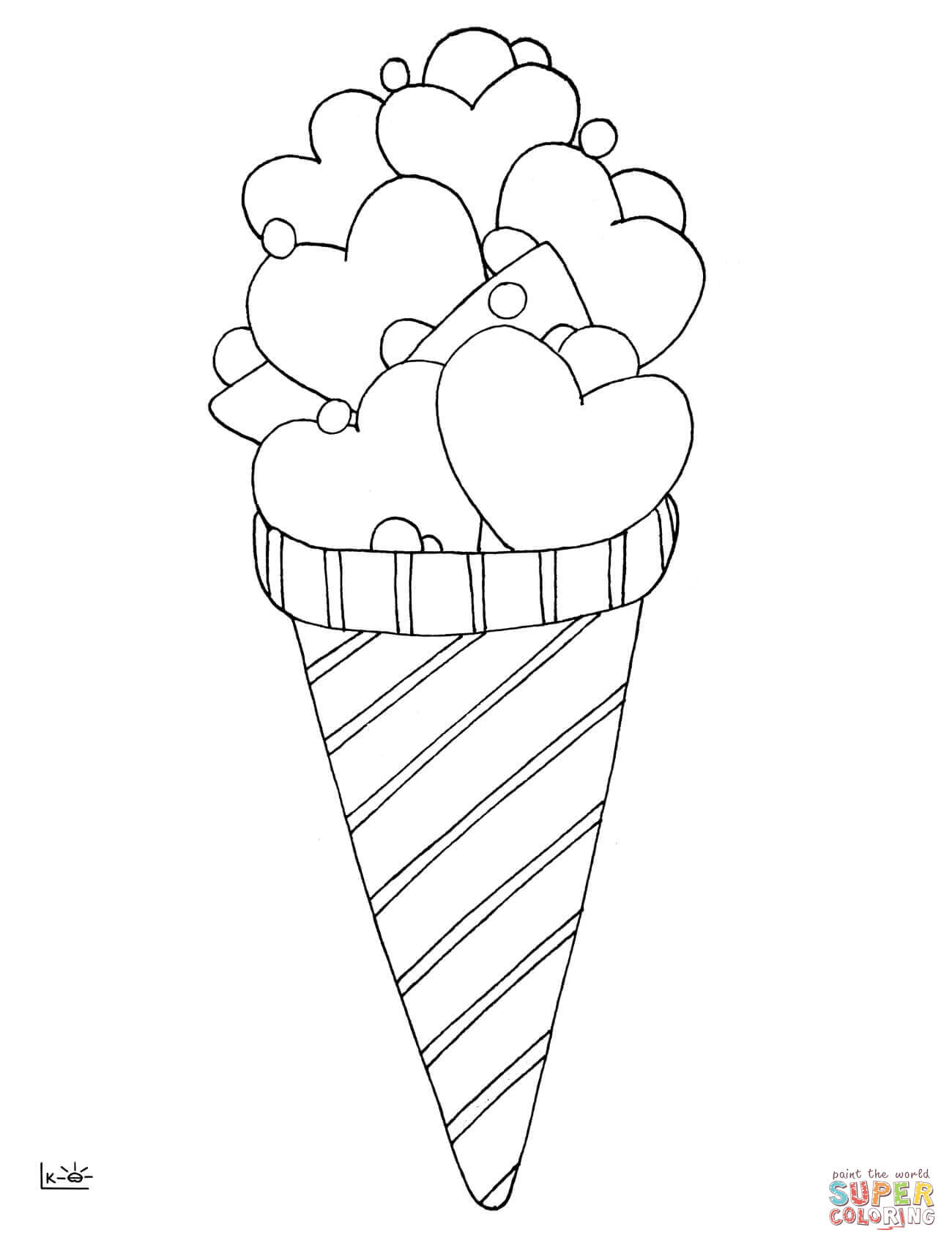 Ice Cream Coloring Page Free Printable 32