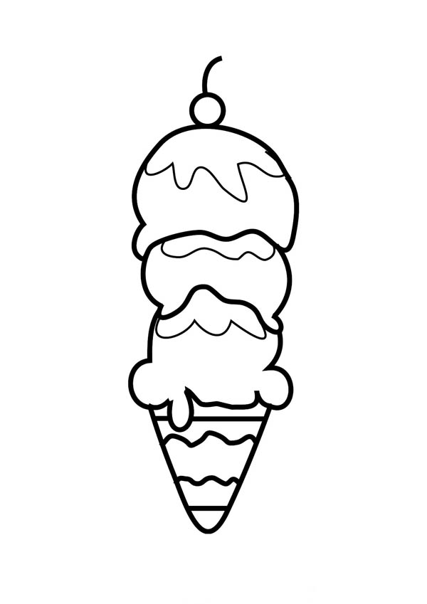 Ice Cream Coloring Page Free Printable 33