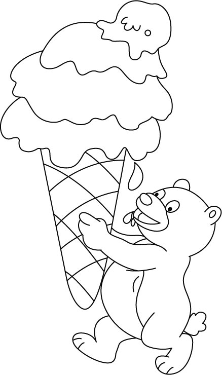 Ice Cream Coloring Page Free Printable 34