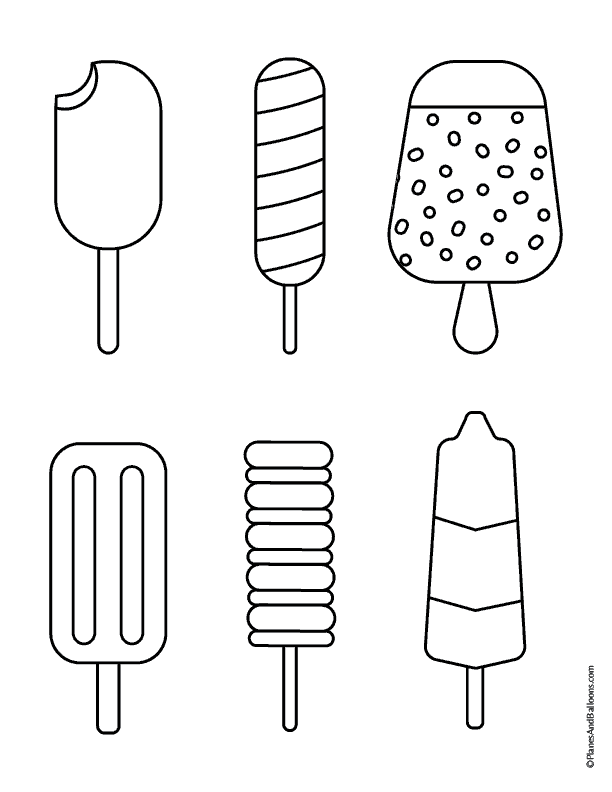 Ice Cream Coloring Page Free Printable 37