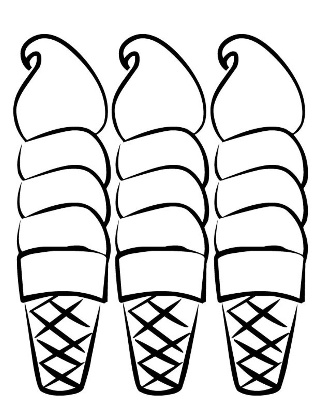 Ice Cream Coloring Page Free Printable 43