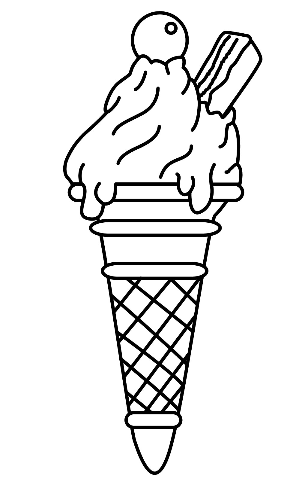 Ice Cream Coloring Page Free Printable 44