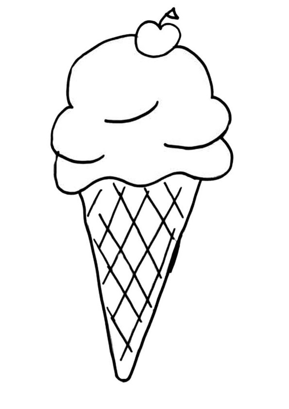 Ice Cream Coloring Page Free Printable 50