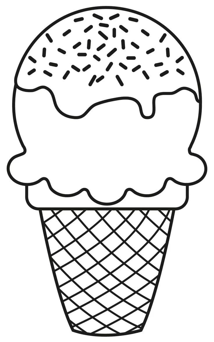 Ice Cream Coloring Page Free Printable 53