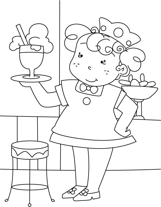 Ice Cream Coloring Page Free Printable 55