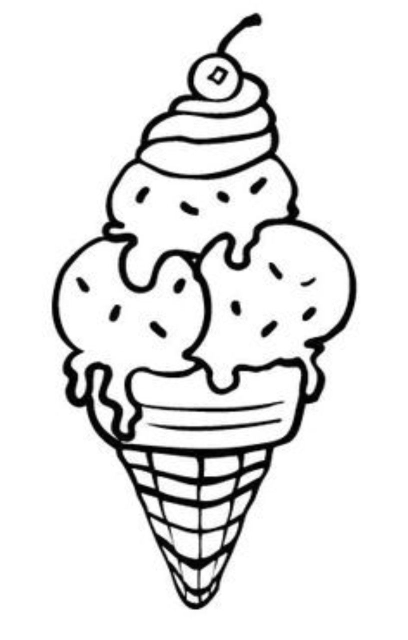 Ice Cream Coloring Page Free Printable 60