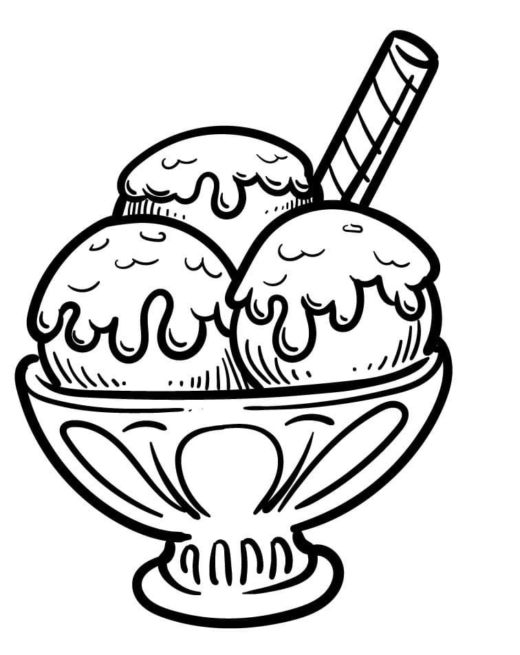 Ice Cream Coloring Page Free Printable 68