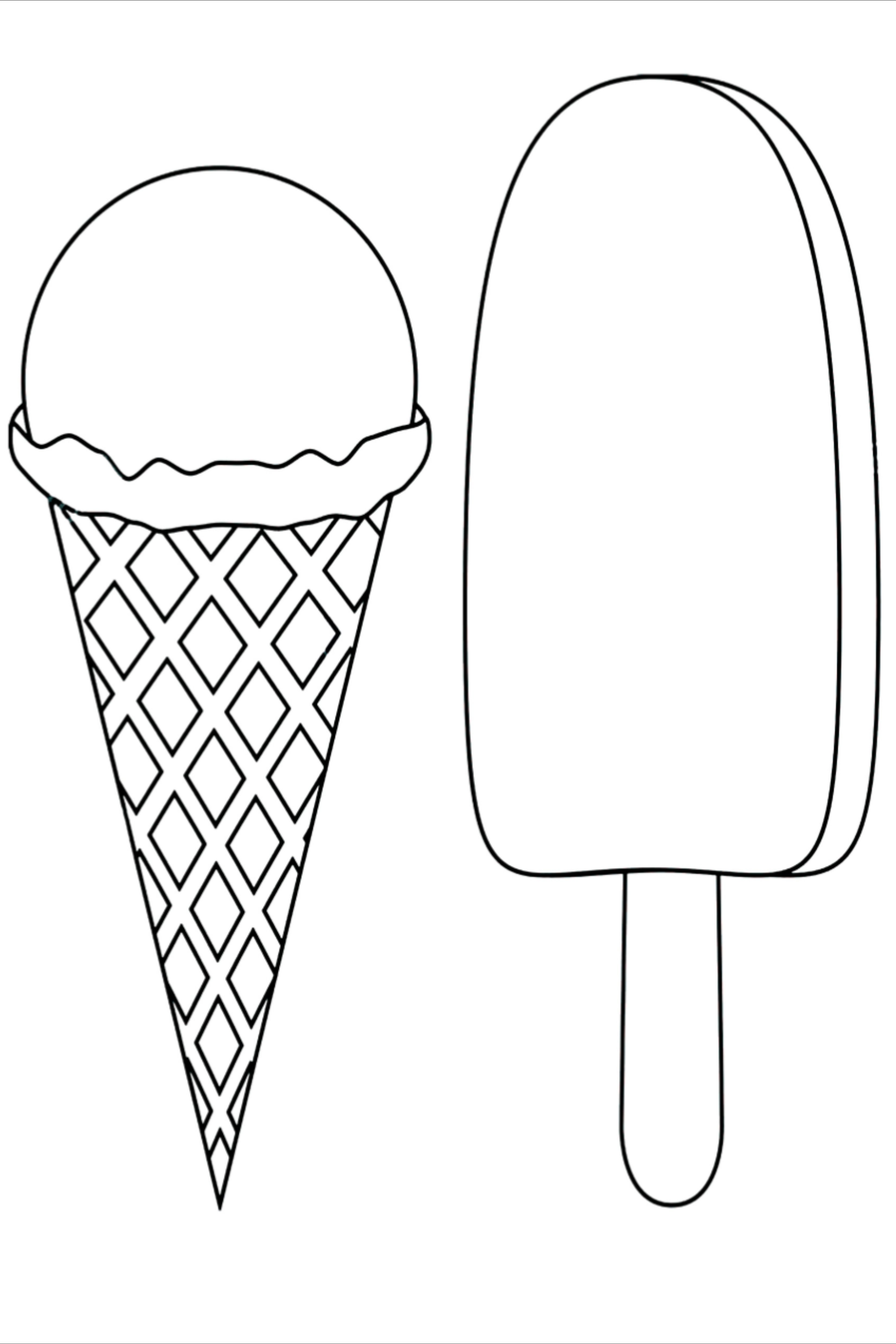 Ice Cream Coloring Page Free Printable 7