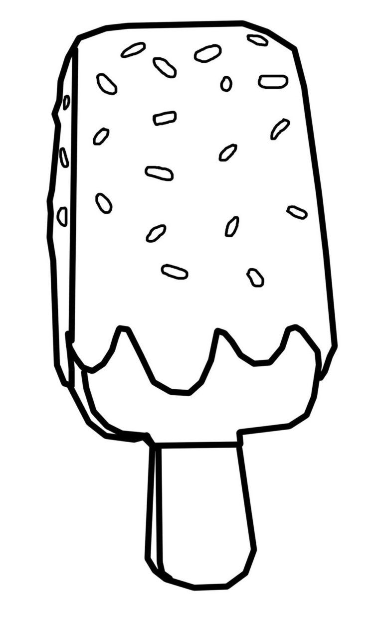 Ice Cream Coloring Page Free Printable 73