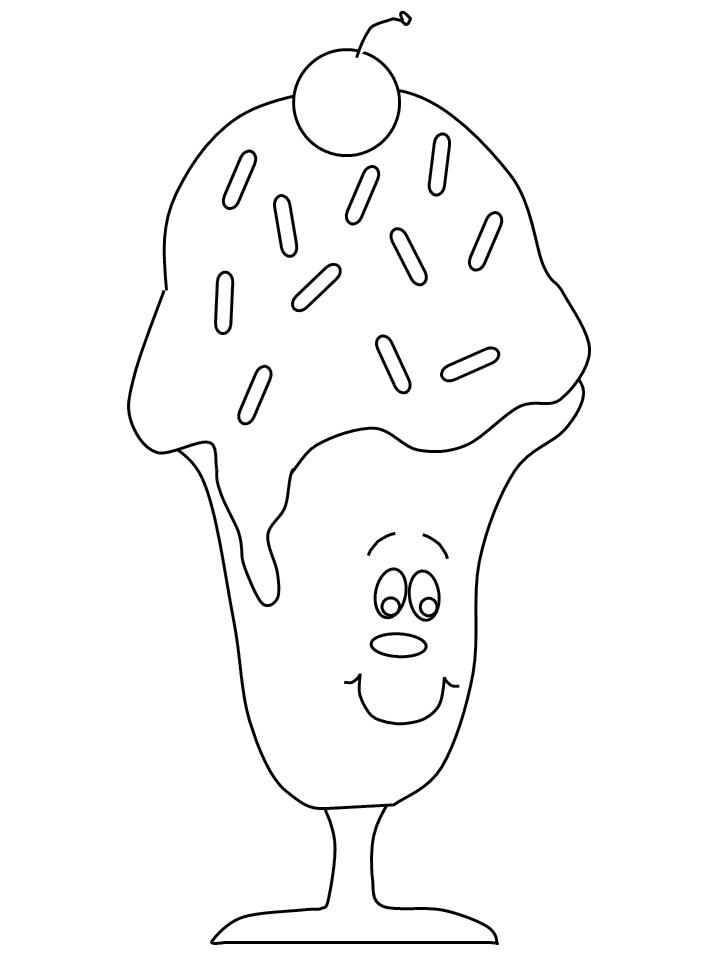 Ice Cream Coloring Page Free Printable 75