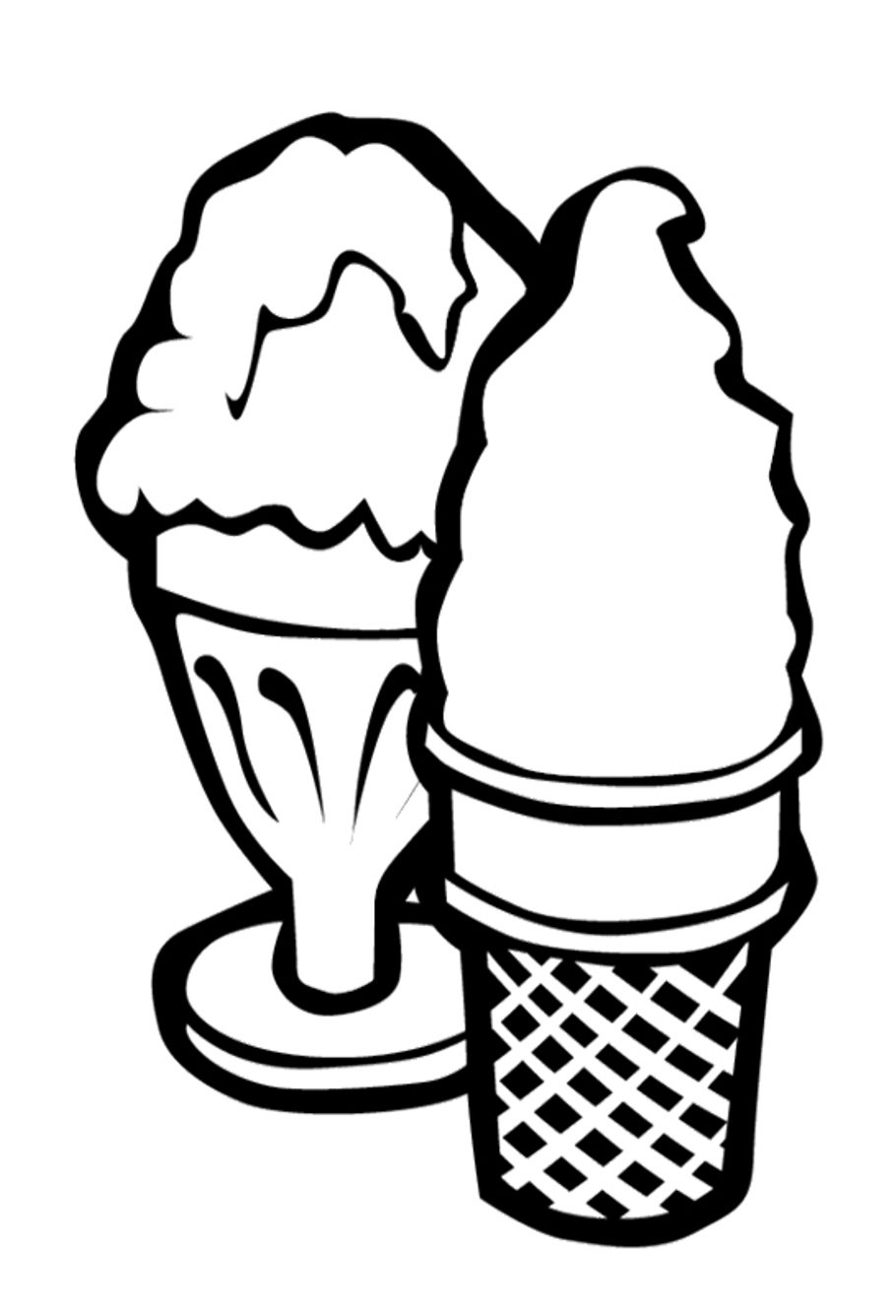 Ice Cream Coloring Page Free Printable 81