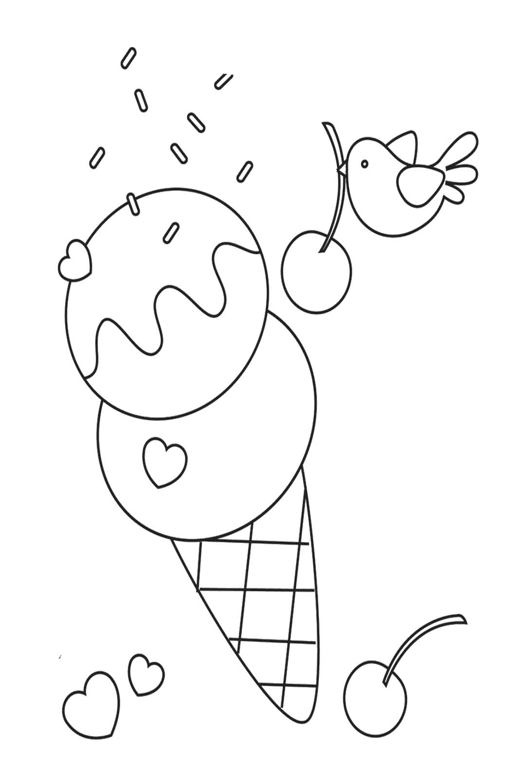 Ice Cream Coloring Page Free Printable 82