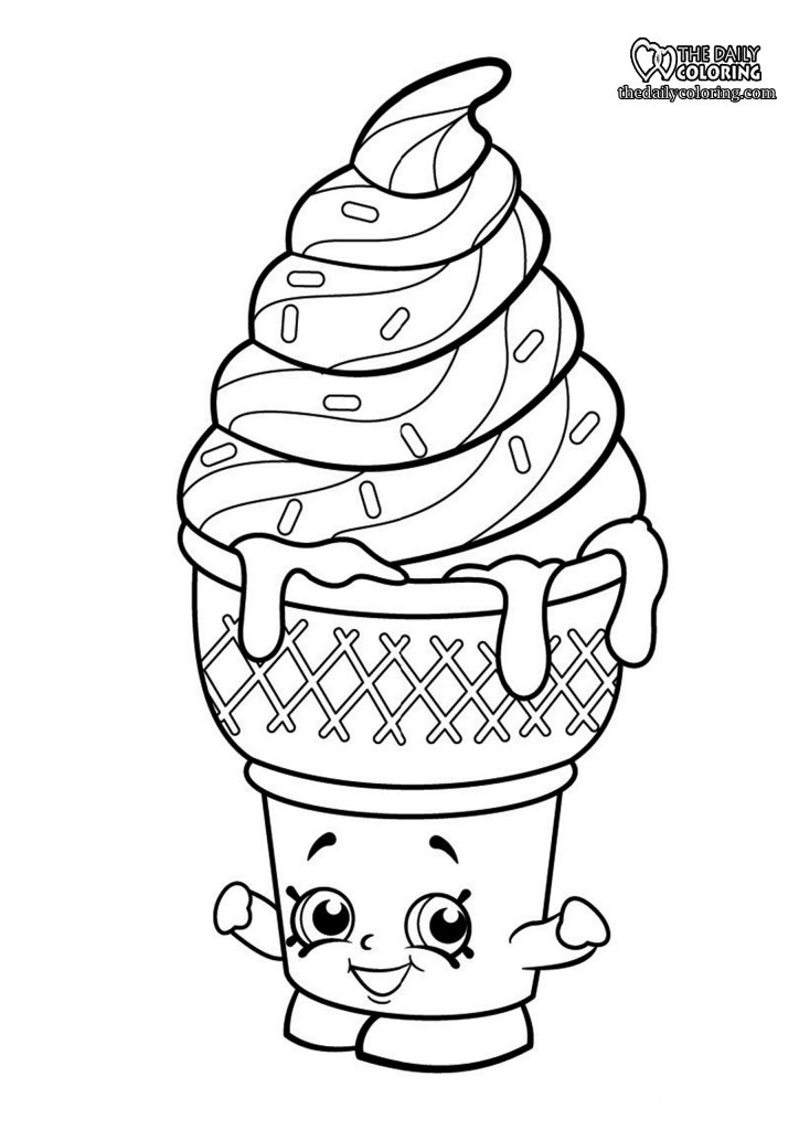 Ice Cream Coloring Page Free Printable 84