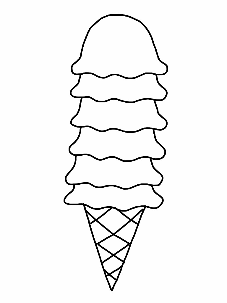 Ice Cream Coloring Page Free Printable 90