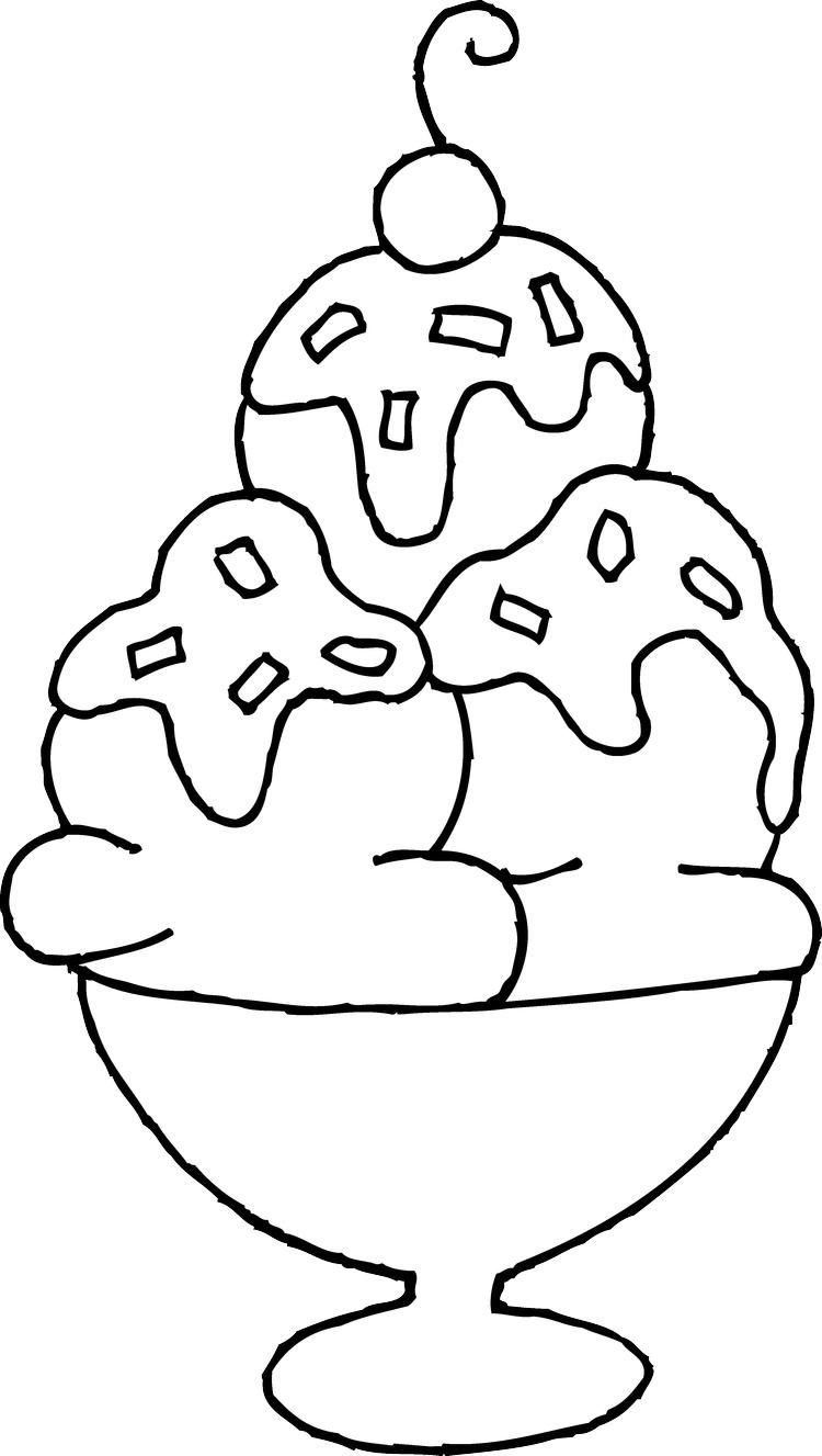 Ice Cream Coloring Page Free Printable 96