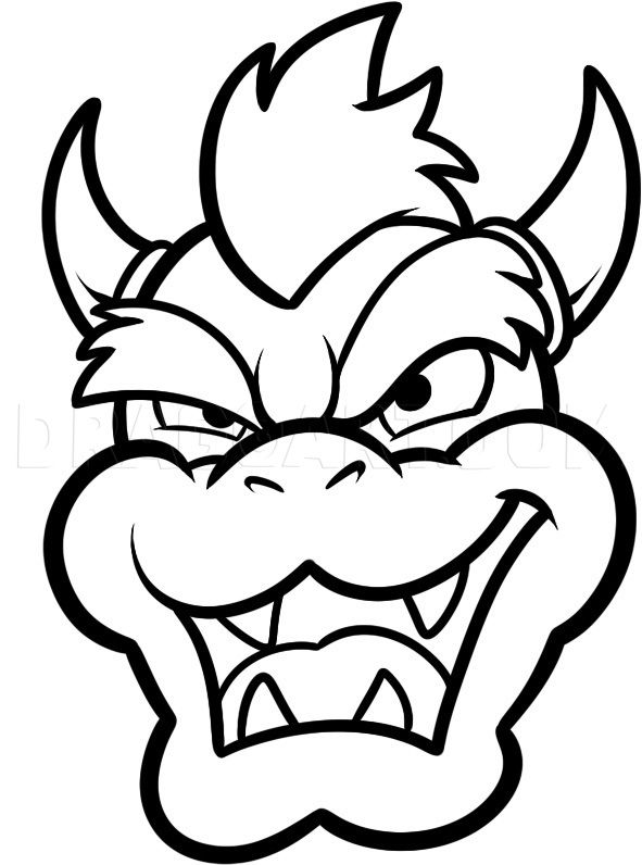 Mario Bowser Coloring Pages Printables 10