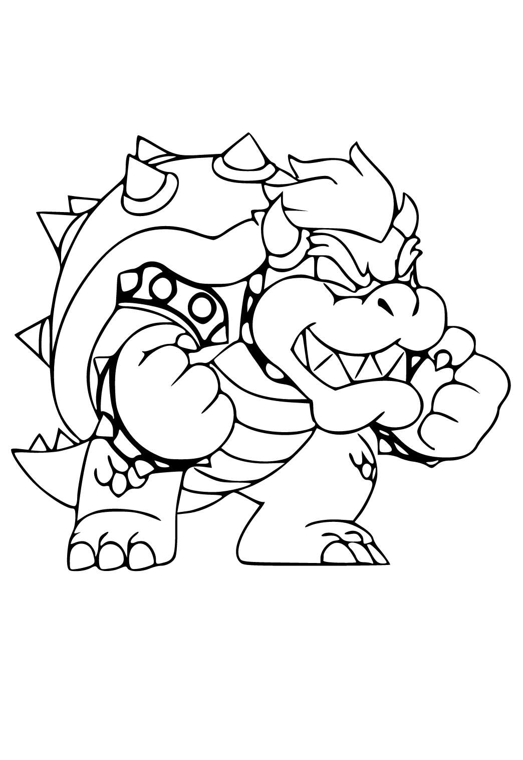 Mario Bowser Coloring Pages Printables 107