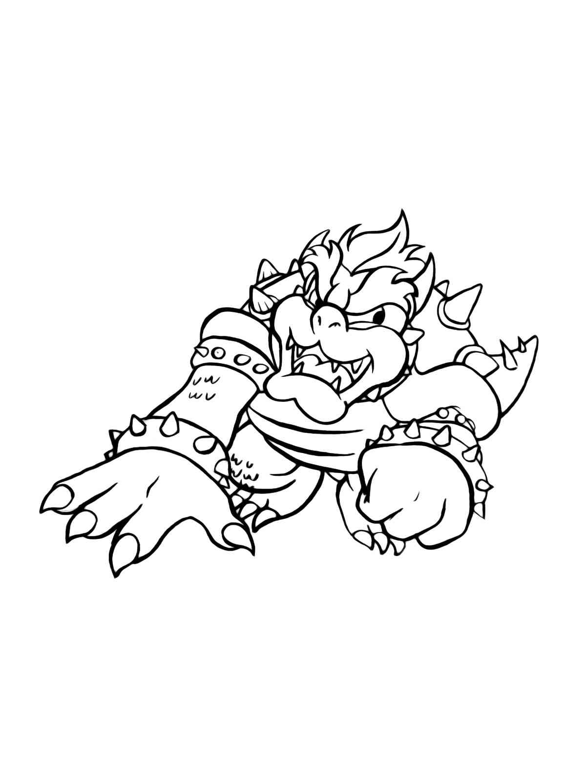 Mario Bowser Coloring Pages Printables 109