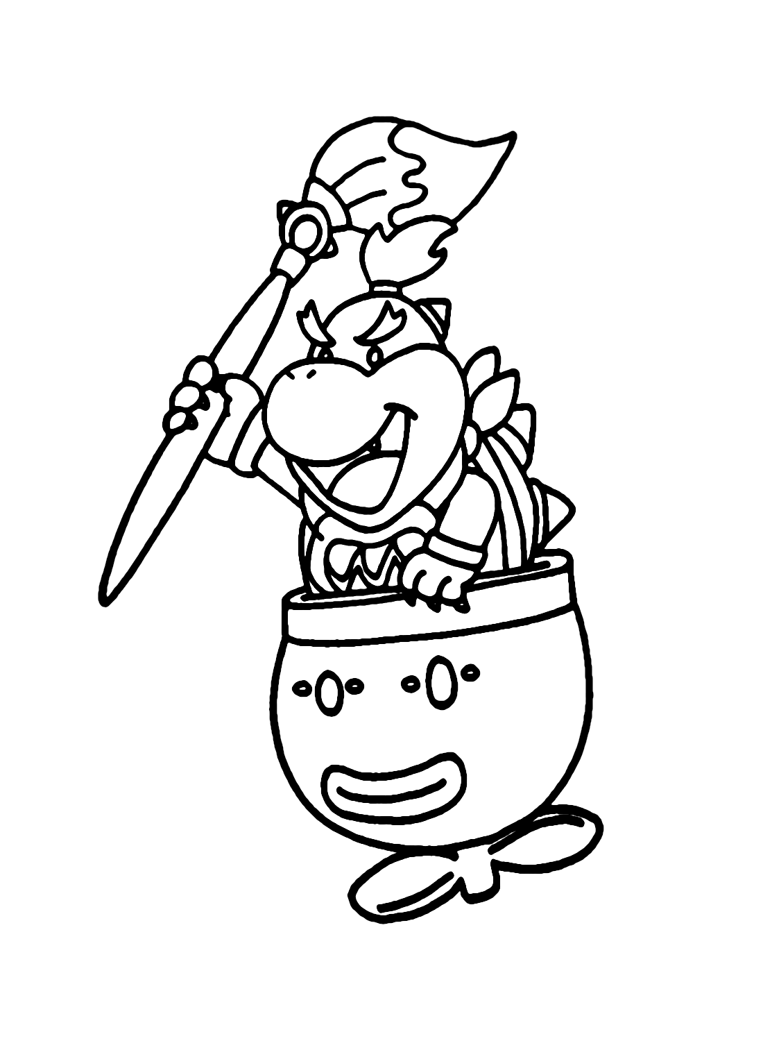 Mario Bowser Coloring Pages Printables 115