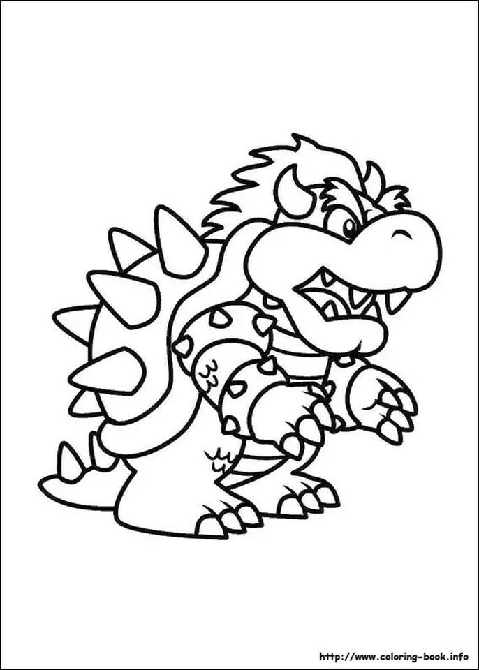 Mario Bowser Coloring Pages Printables 116