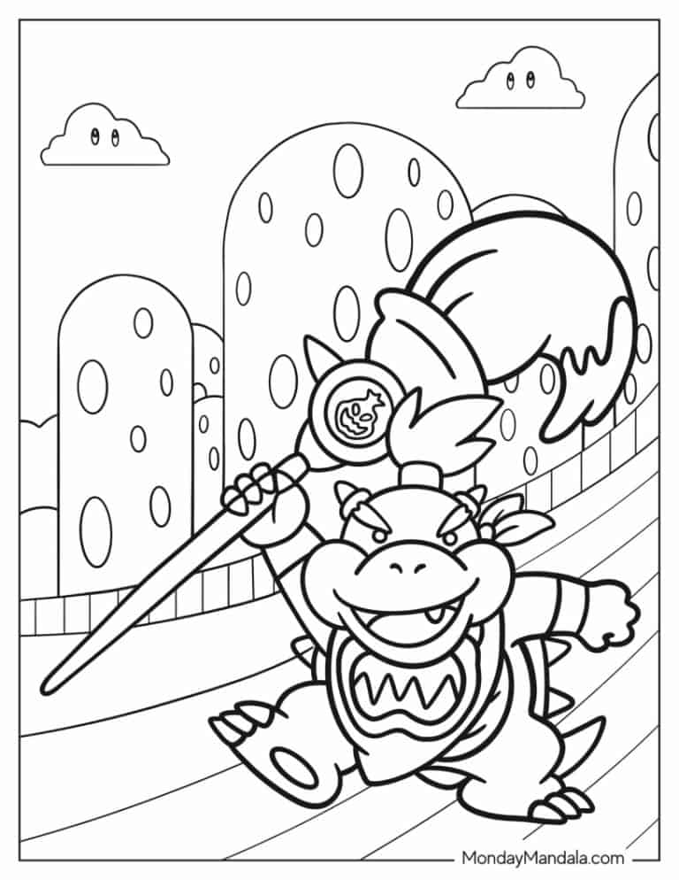 Mario Bowser Coloring Pages Printables 118