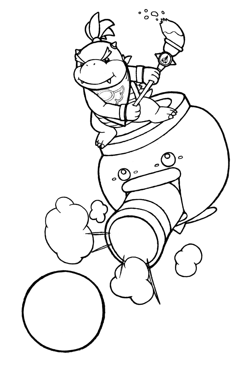 Mario Bowser Coloring Pages Printables 119