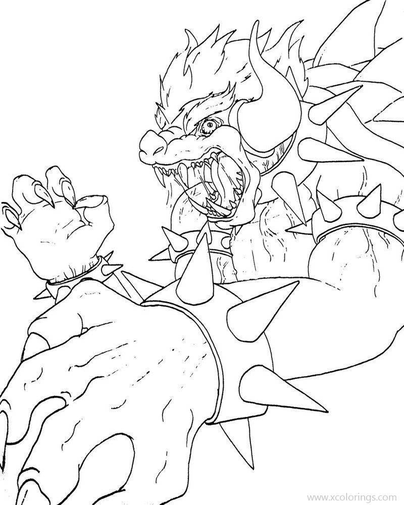 Mario Bowser Coloring Pages Printables 121