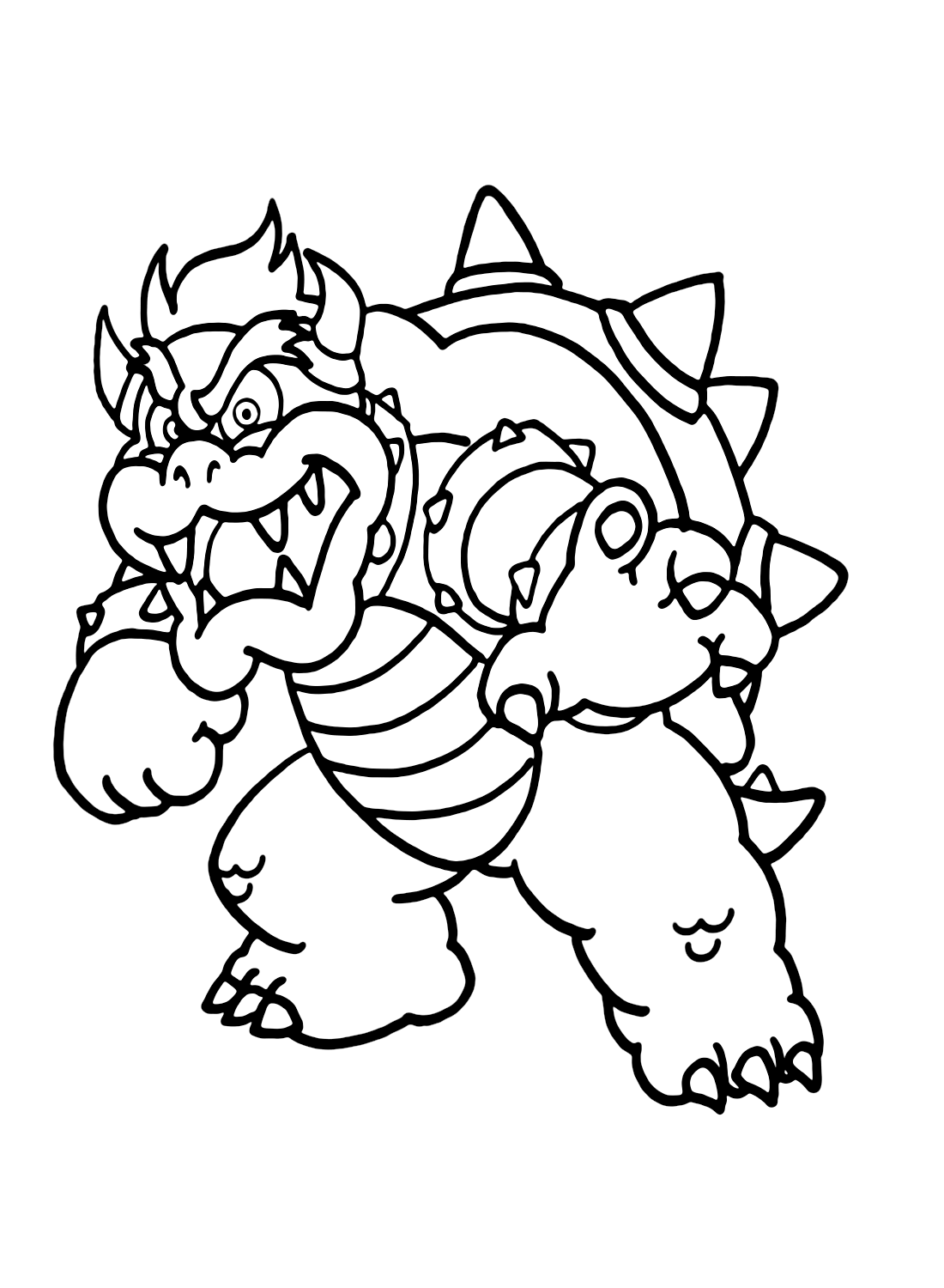 Mario Bowser Coloring Pages Printables 126