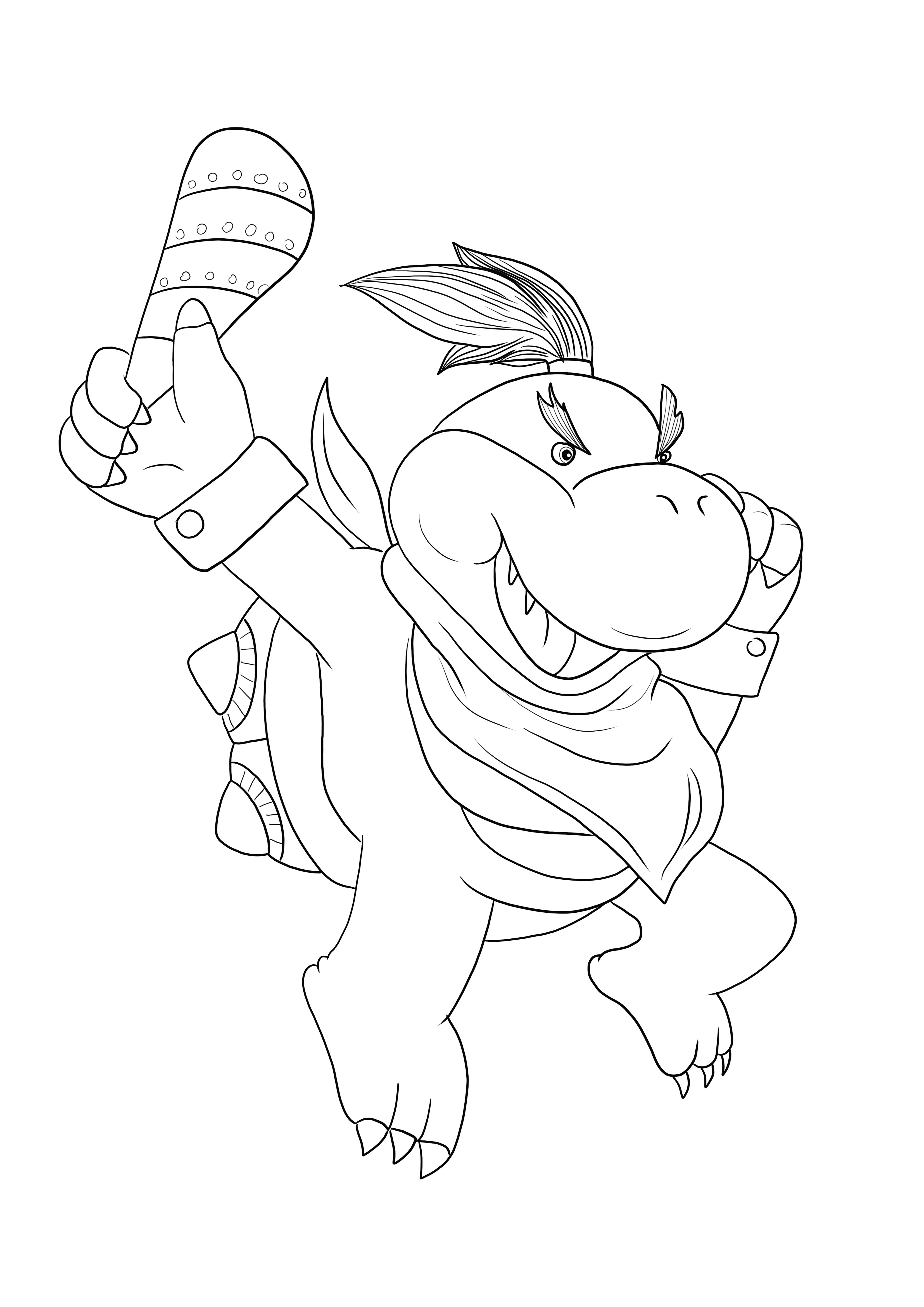 Mario Bowser Coloring Pages Printables 129