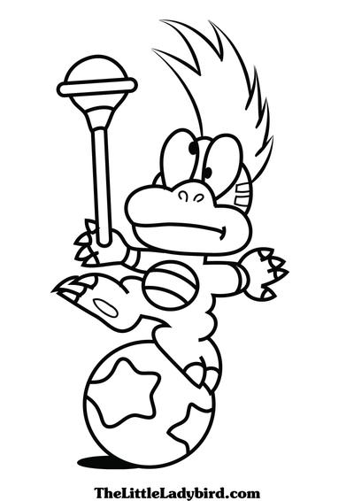 Mario Bowser Coloring Pages Printables 13