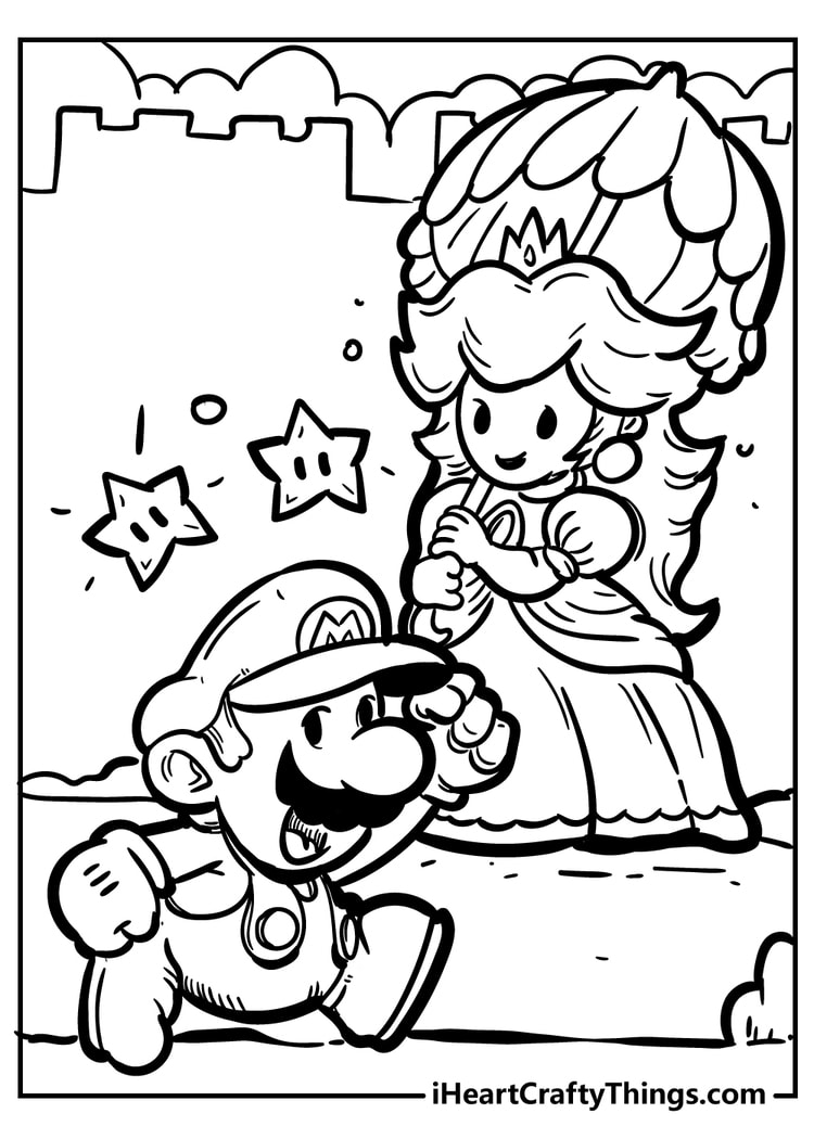 Mario Bowser Coloring Pages Printables 135