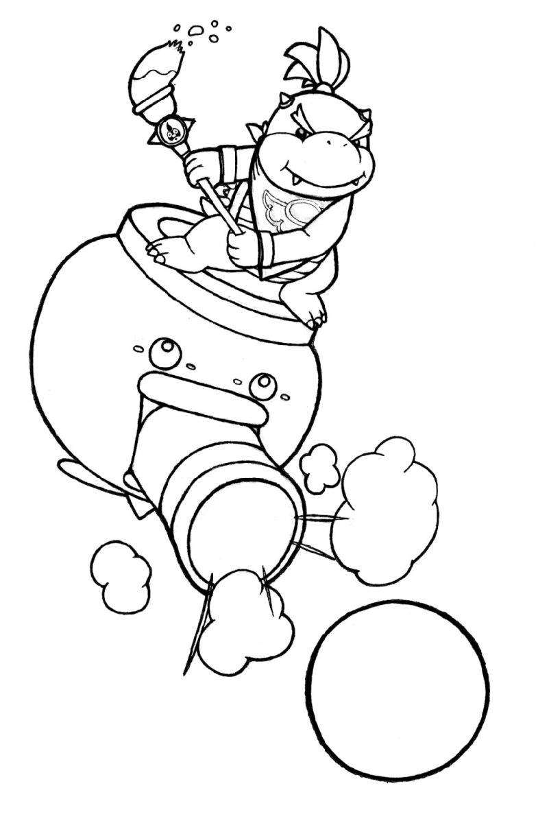 Mario Bowser Coloring Pages Printables 14