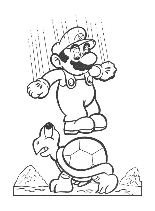 Mario Bowser Coloring Pages Printables 15