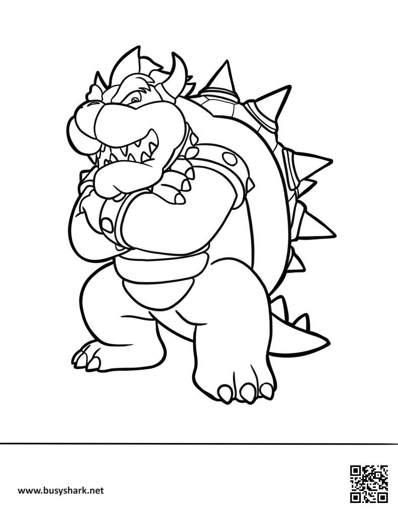 Mario Bowser Coloring Pages Printables 18