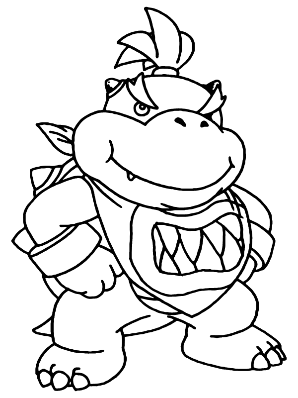 Mario Bowser Coloring Pages Printables 22