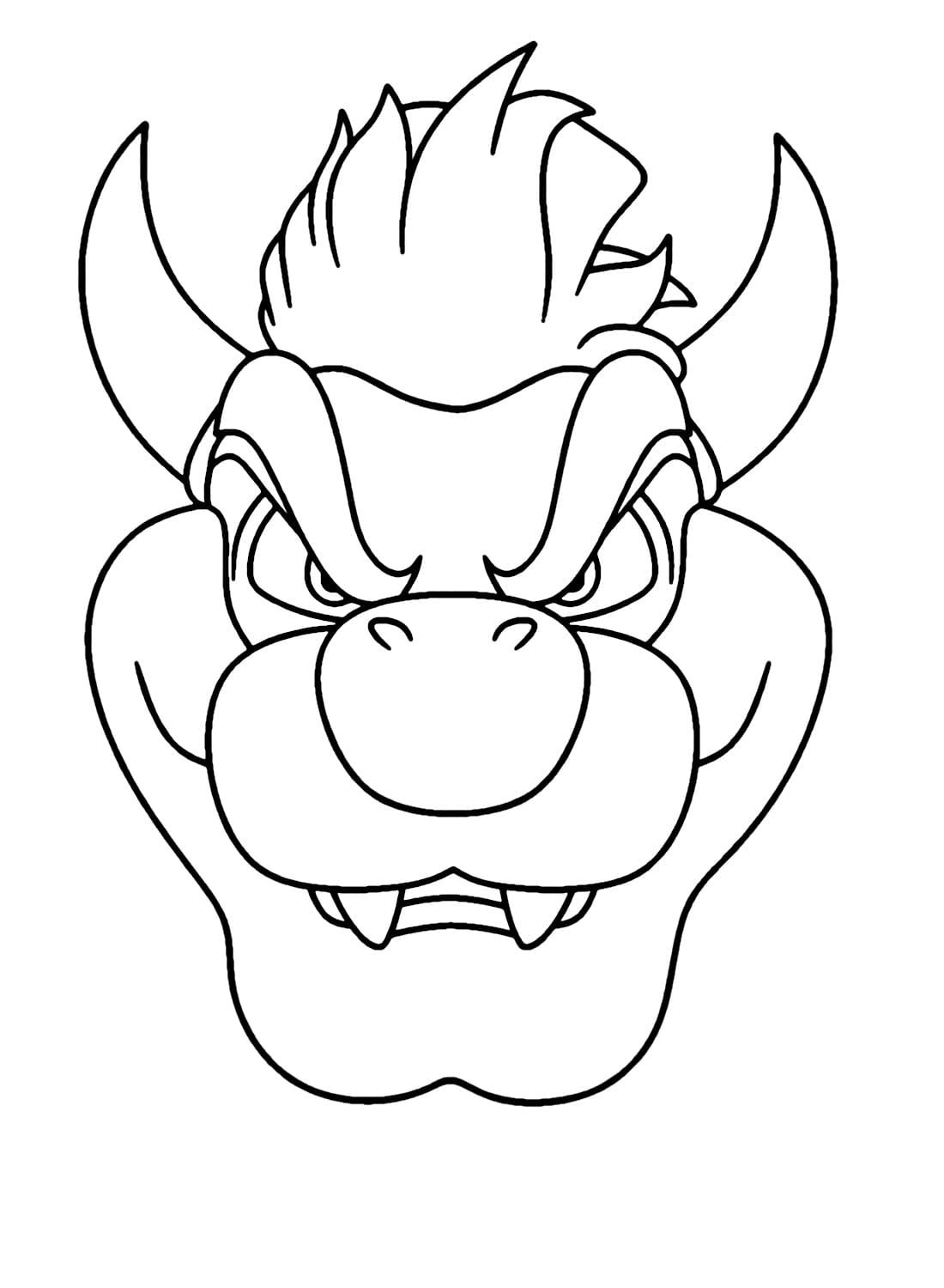 Mario Bowser Coloring Pages Printables 3