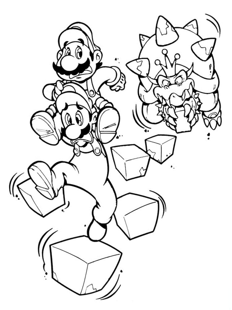 Mario Bowser Coloring Pages Printables 30