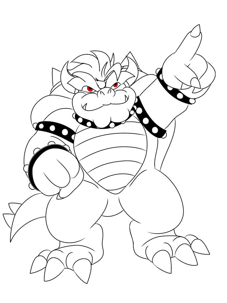 Mario Bowser Coloring Pages Printables 31