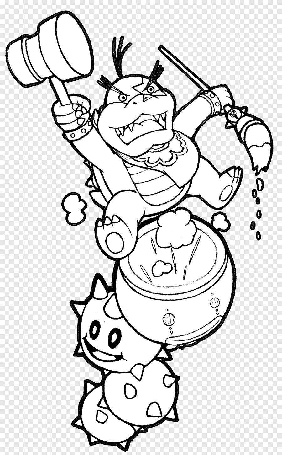 Mario Bowser Coloring Pages Printables 45