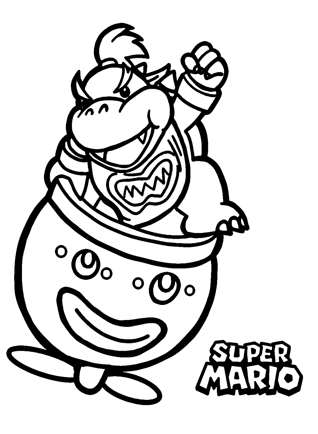 Mario Bowser Coloring Pages Printables 5