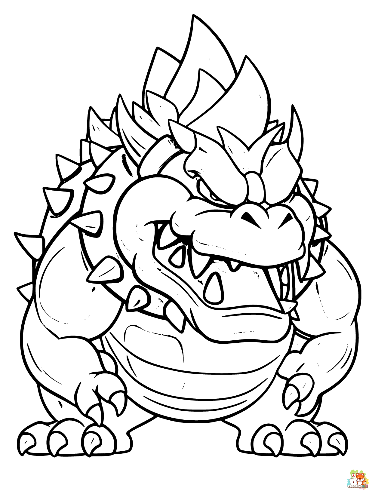 Mario Bowser Coloring Pages Printables 52