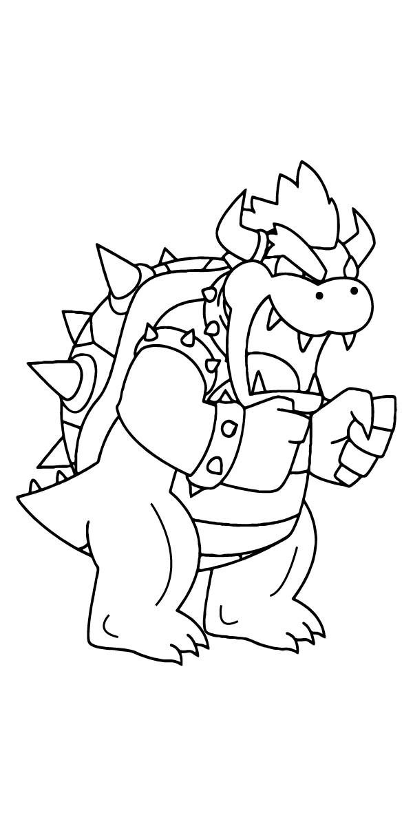 Mario Bowser Coloring Pages Printables 54