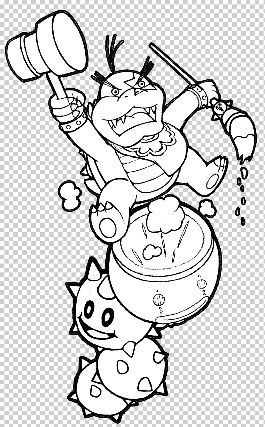 Mario Bowser Coloring Pages Printables 60