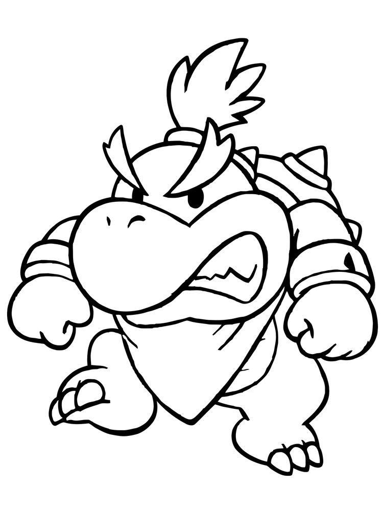 Mario Bowser Coloring Pages Printables 62