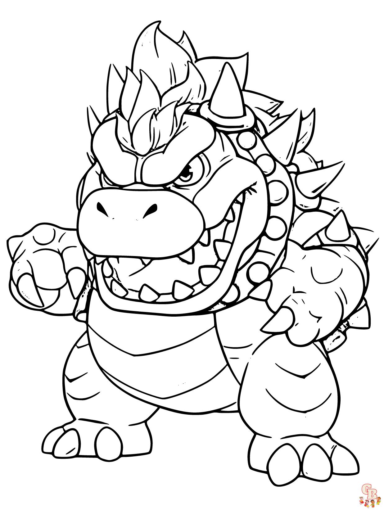 Mario Bowser Coloring Pages Printables 63