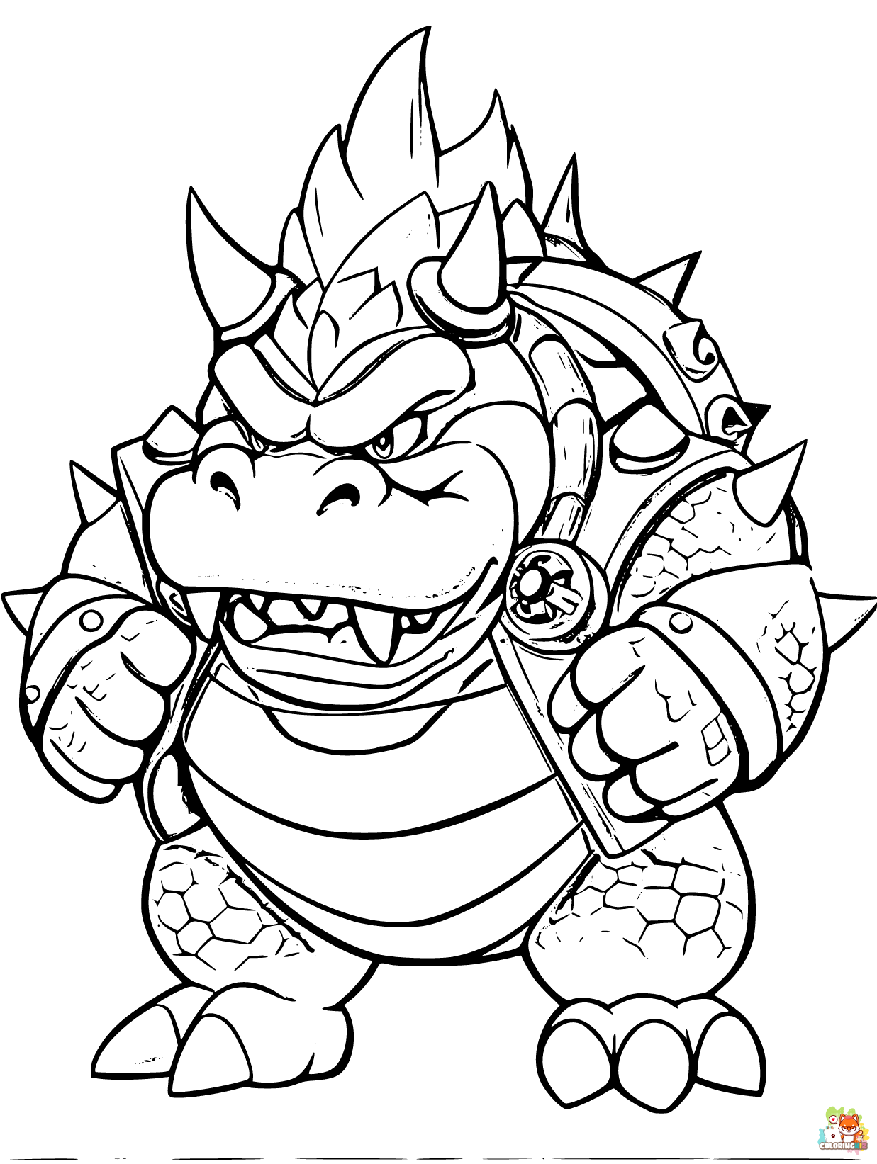 Mario Bowser Coloring Pages Printables 65