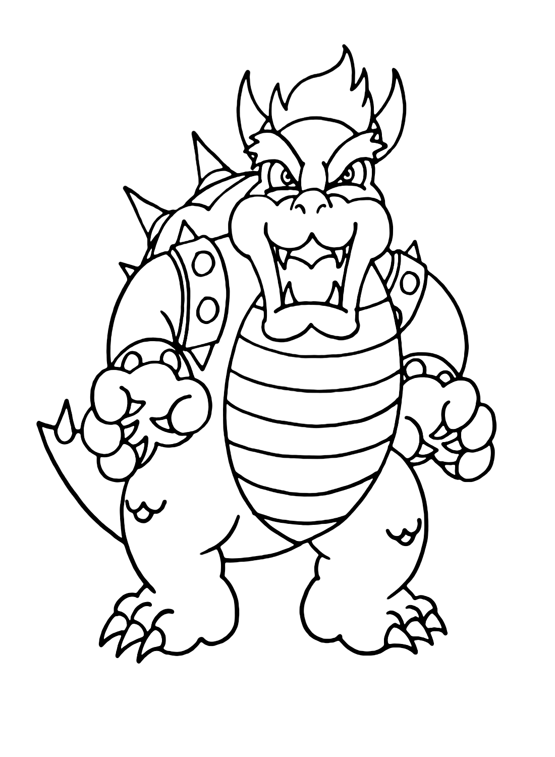 Mario Bowser Coloring Pages Printables 66